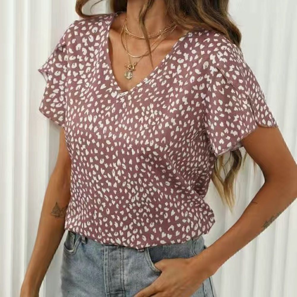 NWT size large women's Sepia patterned top